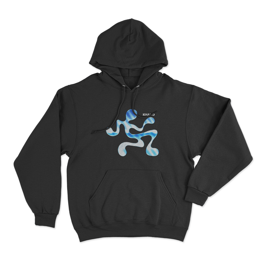 Khalid Fluid Abstract Figure Unisex Hoodie Black Khalid Fluid Abstract Figure Unisex Hoodie Black