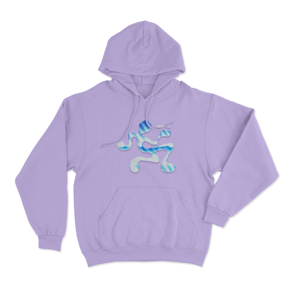 Khalid Fluid Abstract Figure Unisex Hoodie Purple Khalid Fluid Abstract Figure Unisex Hoodie Purple