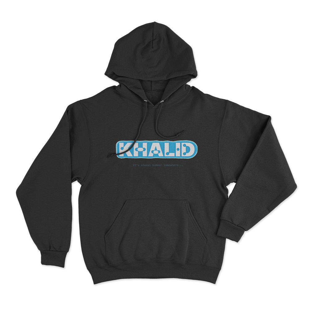Khalid It's Always Summer Unisex Hoodie Black Khalid Its Always Summer Unisex Hoodie Black