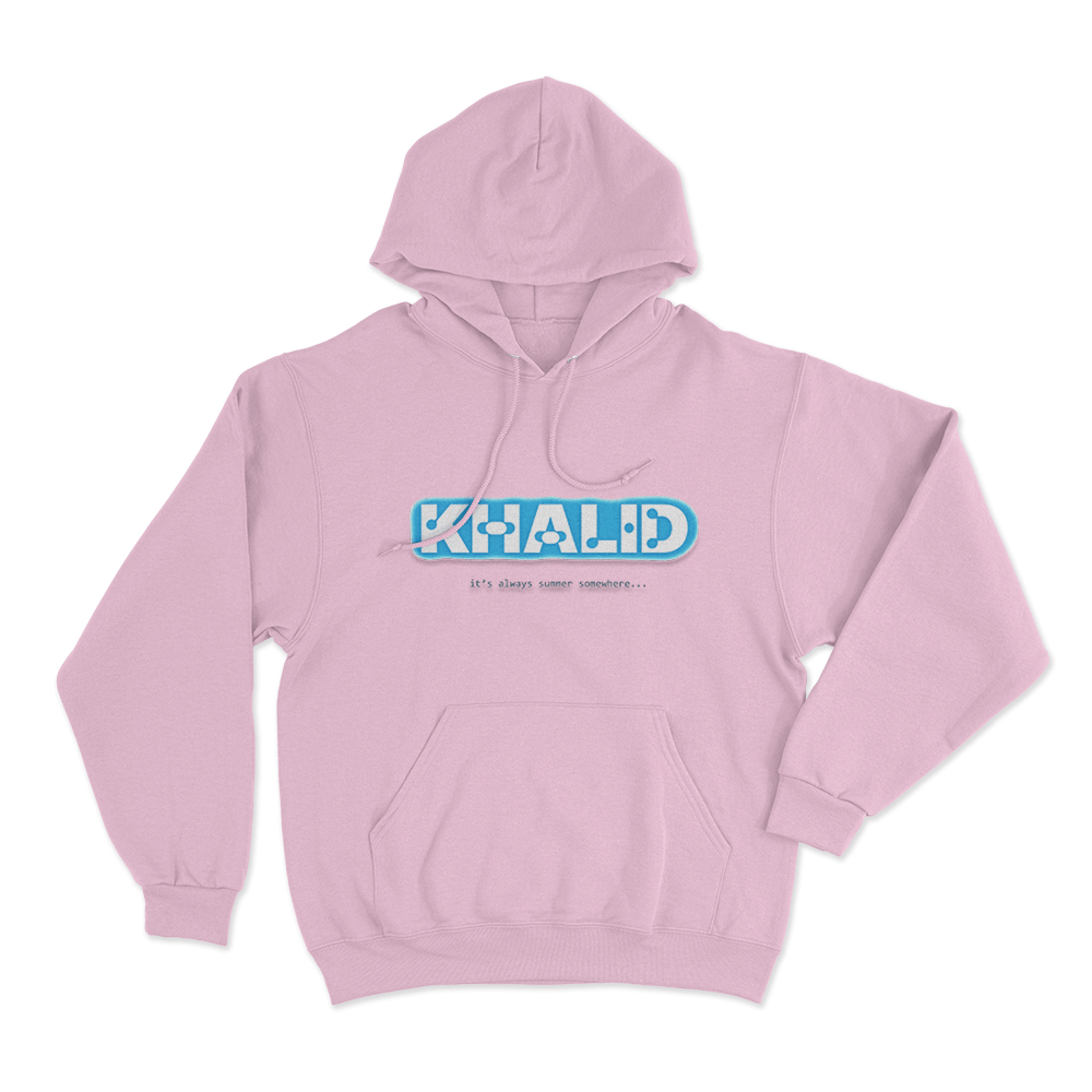 Khalid It's Always Summer Unisex Hoodie Pink Khalid Its Always Summer Unisex Hoodie Pink