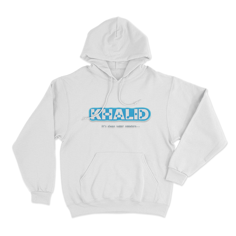 Khalid It's Always Summer Unisex Hoodie White Khalid Its Always Summer Unisex Hoodie White