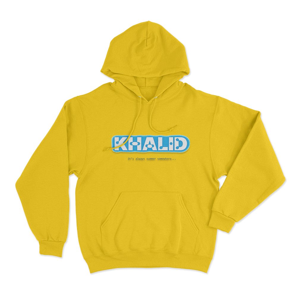 Khalid It's Always Summer Unisex Hoodie Yellow Khalid Its Always Summer Unisex Hoodie Yellow