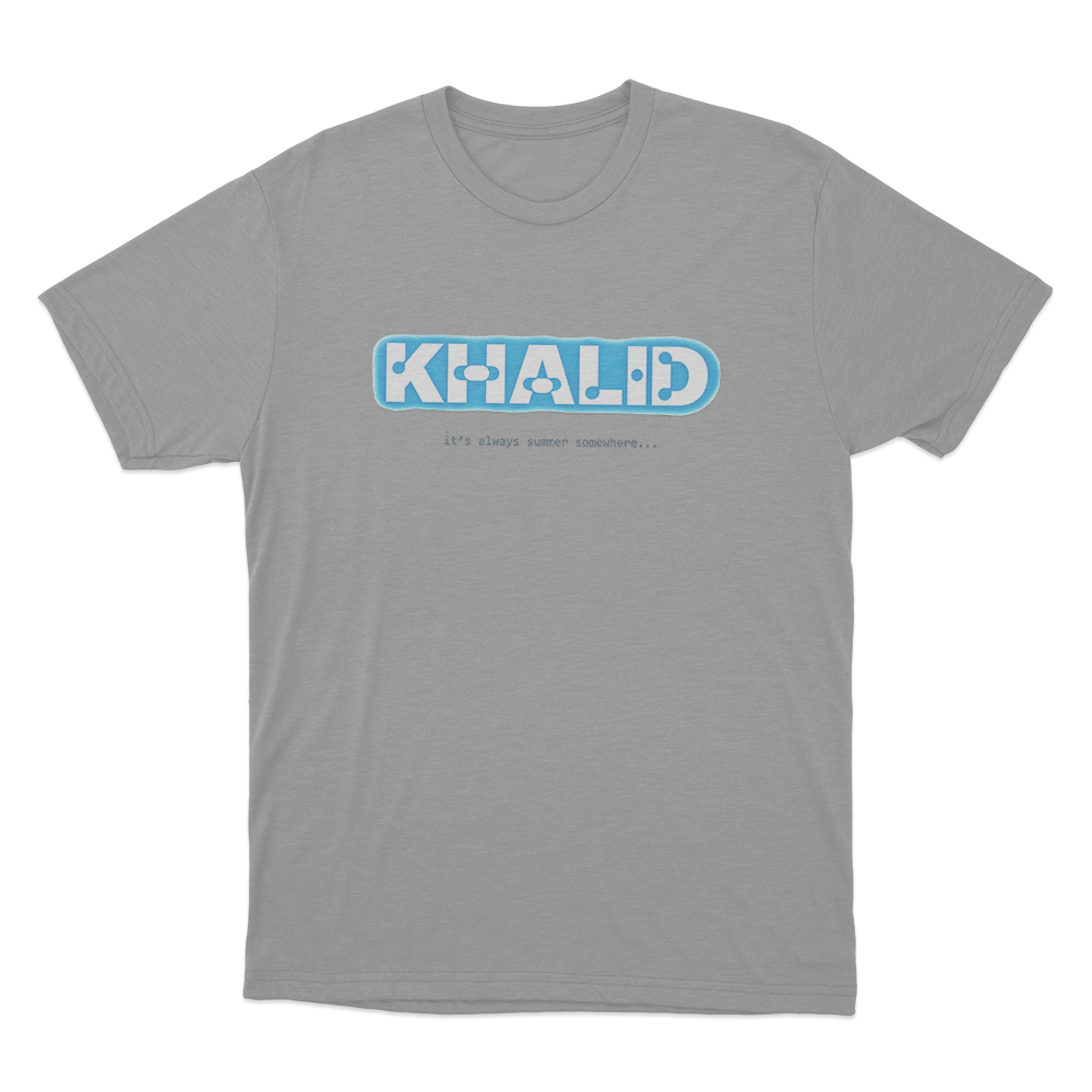 Khalid It's Always Summer Unisex T Shirt Grey Khalid Its Always Summer Unisex T Shirt Grey