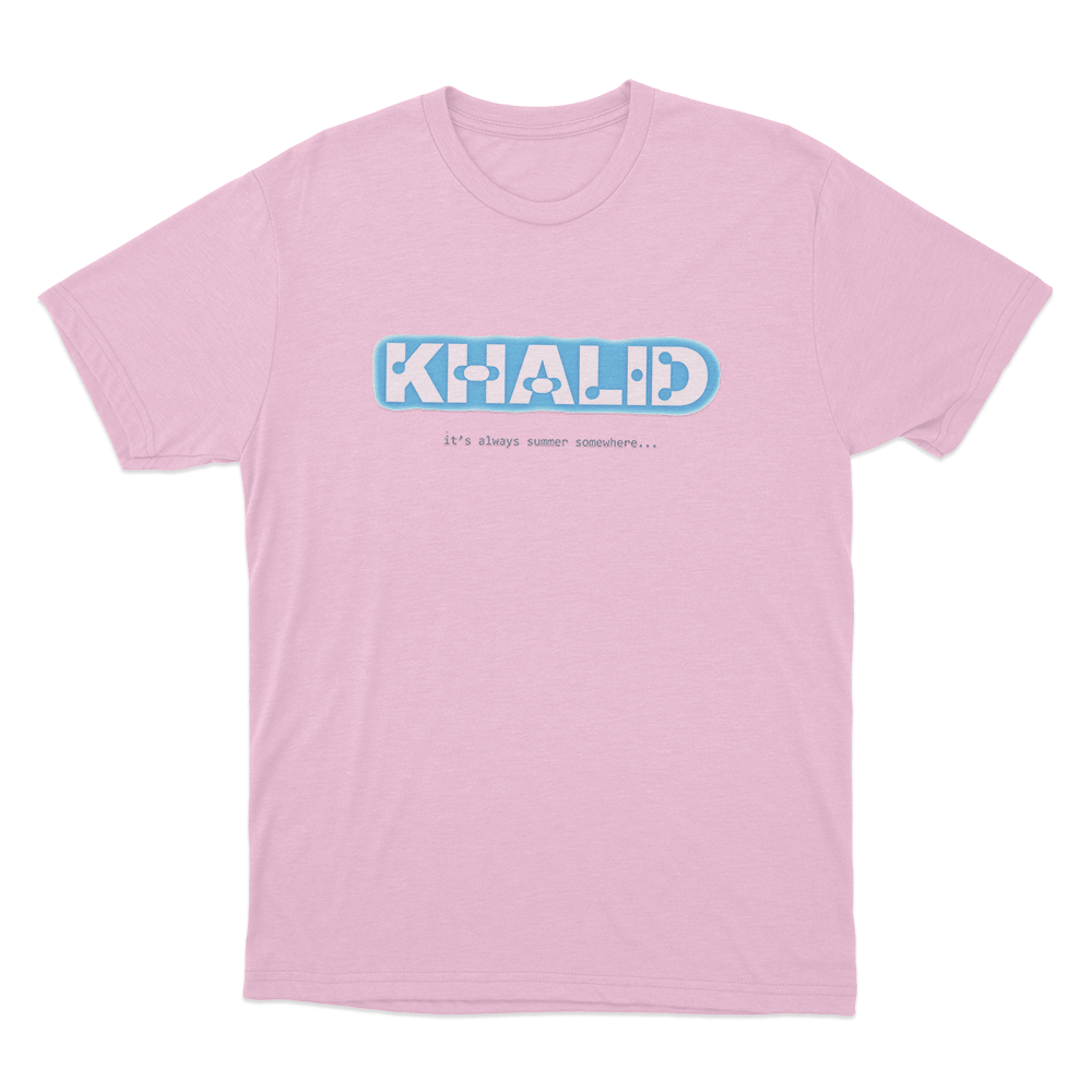 Khalid It's Always Summer Unisex T Shirt Pink Khalid Its Always Summer Unisex T Shirt Pink