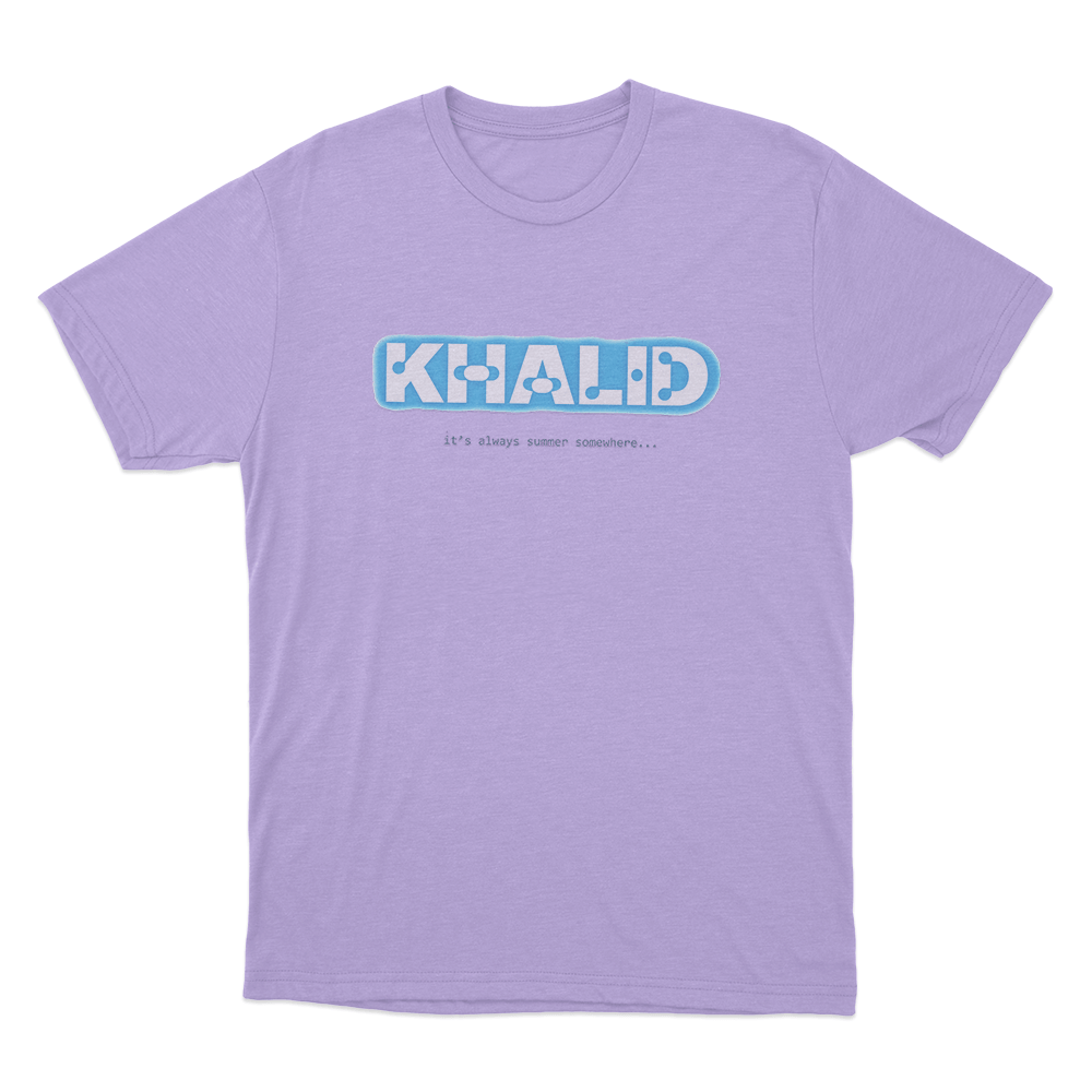 Khalid It's Always Summer Unisex T Shirt Purple Khalid Its Always Summer Unisex T Shirt Purple