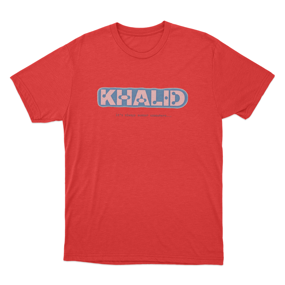 Khalid It's Always Summer Unisex T Shirt Red Khalid Its Always Summer Unisex T Shirt Red