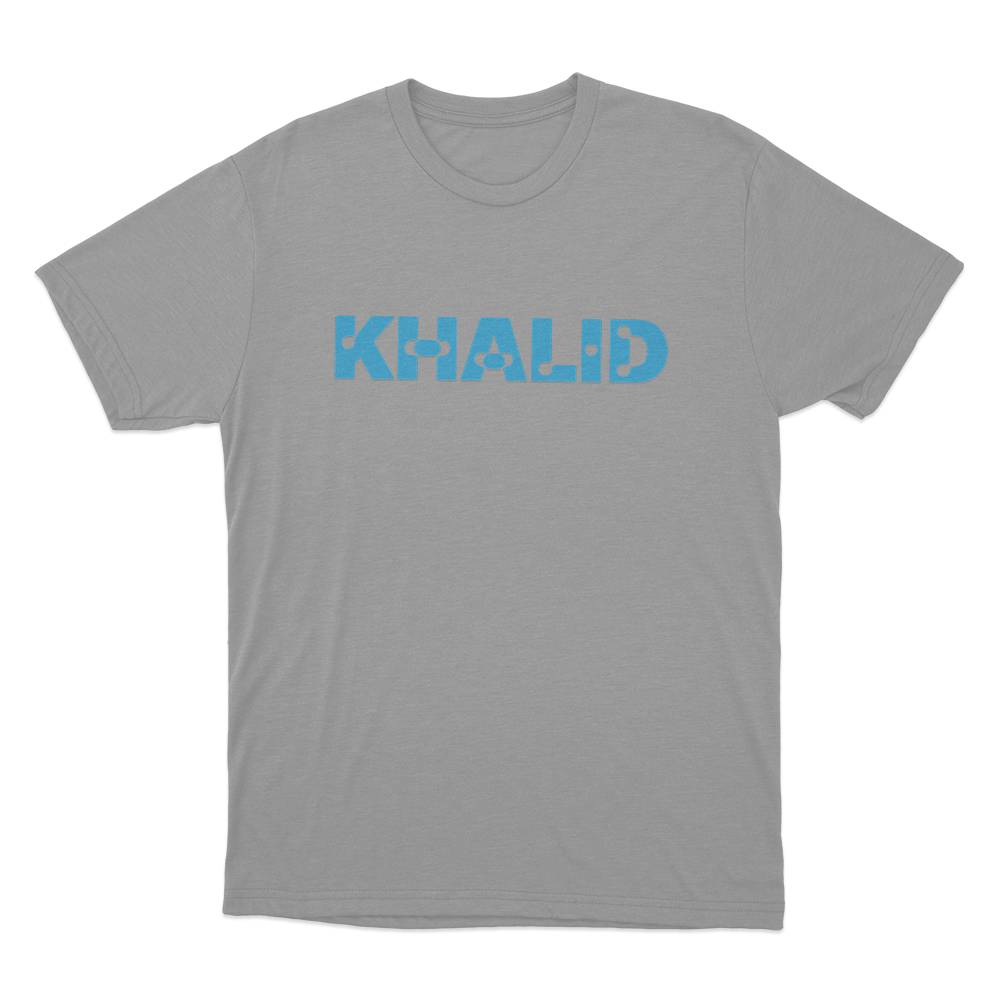 Khalid Logo Unisex T Shirt Grey Khalid Logo Unisex T Shirt Grey