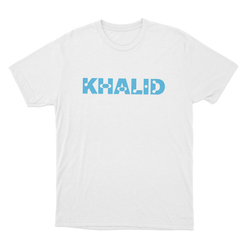 Khalid Logo Unisex T Shirt White Khalid Logo Unisex T Shirt White