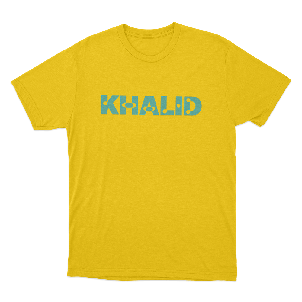 Khalid Logo Unisex T Shirt Yellow Khalid Logo Unisex T Shirt Yellow