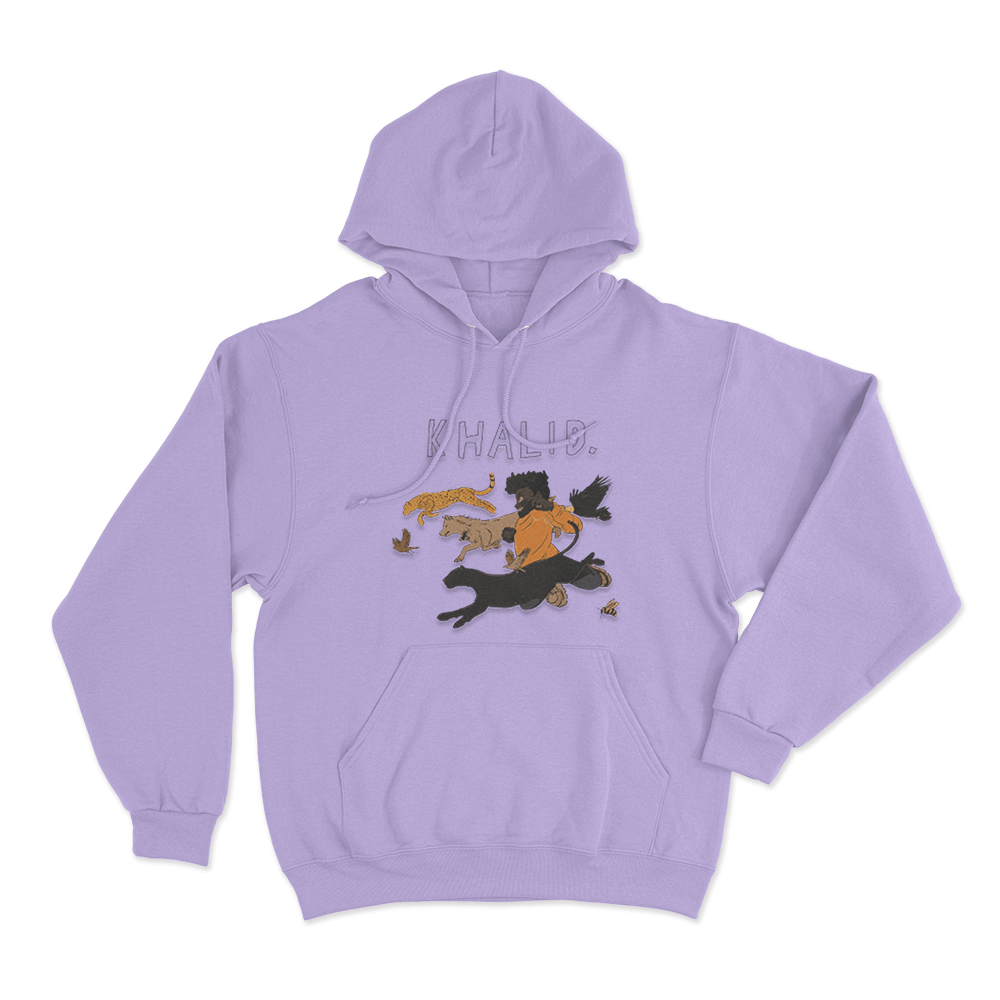 Khalid Running Free Spirit Tour Unisex Hoodie Purple Khalid Running Free Spirit Tour Unisex Hoodie Purple